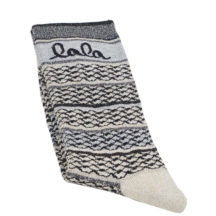 Lala Berlin Socks Silja, Stripes Grey